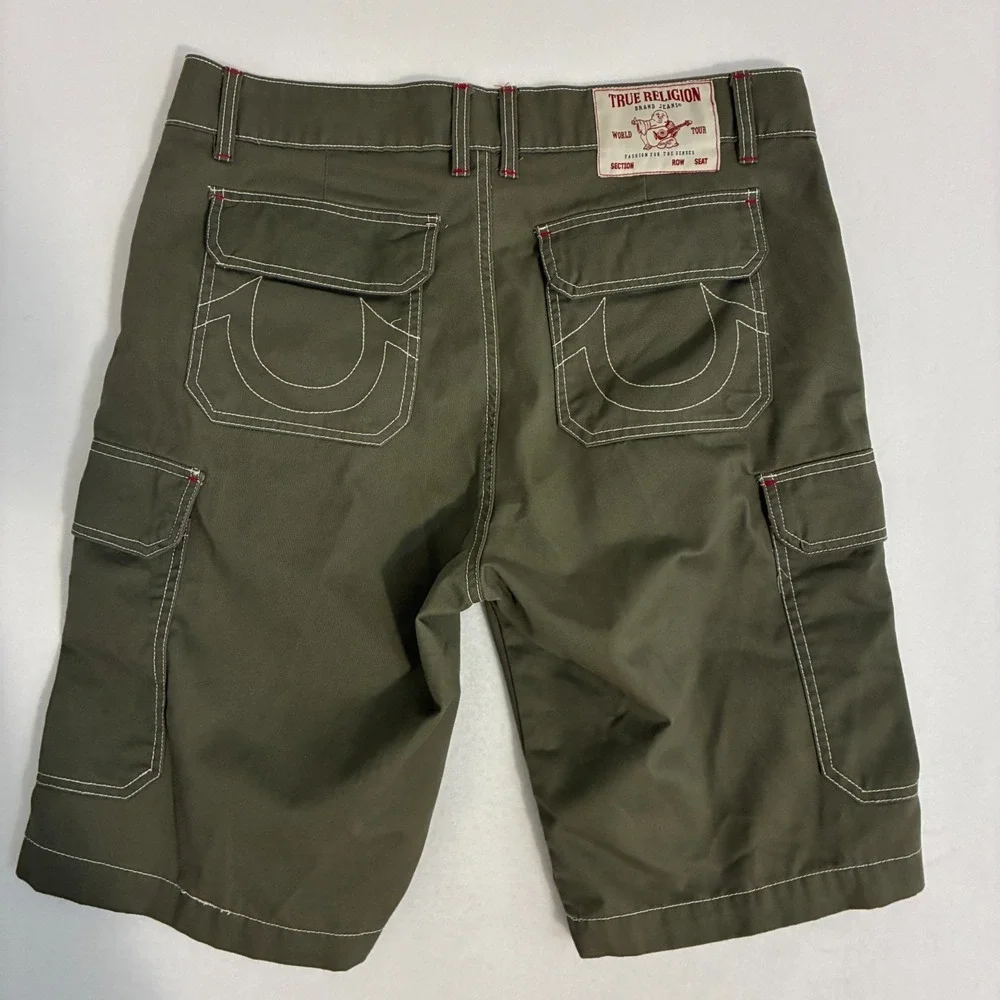 True Religion Cargo Shorts Mens Size 32 (Fits 34) 11